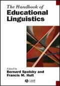 Cover: Handbook of Educational Linguistics - Wiley