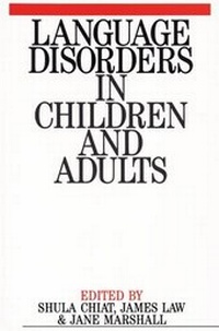 Enlarge image Cover: Language Disorders in Children and Adults - Wiley