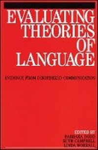 Enlarge image Cover: Evaluating Theories of Language - Evidence from Disordered Communication - Wiley