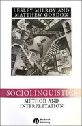 Cover: Sociolinguistics - Wiley
