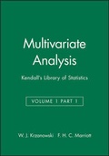 Cover: Multivariate Analysis, Volume 1, Part 1 - Wiley