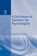 Cover: A Dictionary of Statistics for Psychologists - Wiley