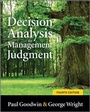 Cover: Decision Analysis for Management Judgment - Wiley