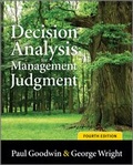Cover: Decision Analysis for Management Judgment - Wiley