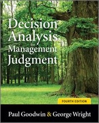 Enlarge image Cover: Decision Analysis for Management Judgment - Wiley