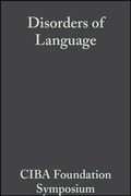 Cover: Disorders of Language - Wiley