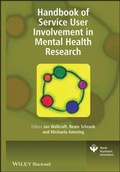 Cover: Handbook of Service User Involvement in Mental Health Research - Wiley