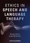 Cover: Ethics in Speech and Language Therapy - Wiley