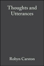 Cover: Thoughts and Utterances - Wiley-Blackwell
