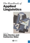 Cover: The Handbook of Applied Linguistics - Wiley-Blackwell