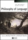 Cover: The Blackwell Guide to the Philosophy of Language - Wiley