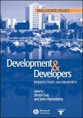 Cover: Development and Developers; perspectives on property - Wiley