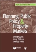 Cover: Planning, Public Policy and Property Markets - Wiley