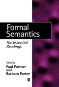 Cover: Formal Semantics - Wiley-Blackwell