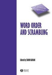 Abbildung von: Word Order and Scrambling - Wiley-Blackwell