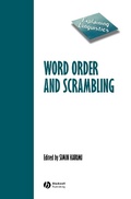 Cover: Word Order and Scrambling - Wiley