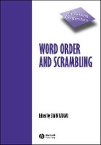 Enlarge image Cover: Word Order and Scrambling - Wiley