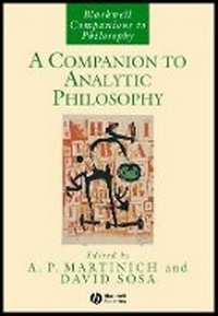 Enlarge image Cover: A Companion to Analytic Philosophy - Blackwell Publishers