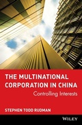 Cover: The Multinational Corporation in China - Wiley