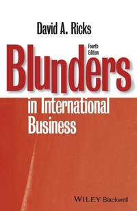 Enlarge image Cover: Blunders in International Business - Wiley