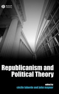 Cover: Republicanism and Political Theory - Wiley