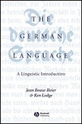 Cover: The German Language - A Linguistic Introduction - Wiley
