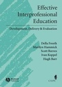 Cover: Effective Interprofessional Education - Wiley-Blackwell