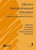 Cover: Effective Interprofessional Education - Wiley-Blackwell