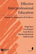Cover: Effective Interprofessional Education - Wiley