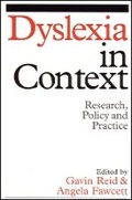 Cover: Dyslexia in Context - Research, Policy and Practice - Wiley