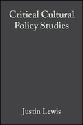 Cover: Critical Cultural Policy Studies - Wiley-Blackwell