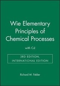 Cover: Elementary Principles of Chemical Processes - Wiley