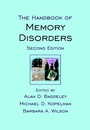 Cover: The Handbook of Memory Disorders - Wiley
