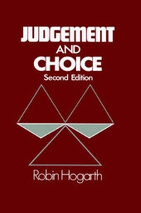 Enlarge image Cover: Judgment and Choice - Wiley