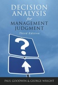 Cover: Decision Analysis for Management Judgment - Wiley