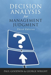 Enlarge image Cover: Decision Analysis for Management Judgment - Wiley