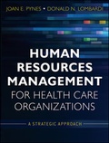Cover: Human Resources Management for Health Care Organizations - Jossey-Bass