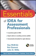 Cover: Essentials of IDEA for Assessment Professionals - Wiley