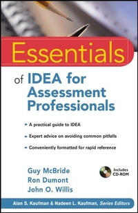 Enlarge image Cover: Essentials of IDEA for Assessment Professionals - Wiley