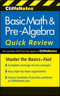 Enlarge image Cover: CliffsNotes Basic Math and Pre-Algebra Quick Review: 2nd Edition - Cliffs Notes Inc.,U.S.