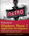 Cover: Professional Windows Phone 7 Application Development - Wrox Press