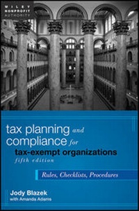 Bild vergrößern Bild: Tax Planning and Compliance for Tax-Exempt Organizations - Wiley