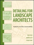 Cover: Detailing for Landscape Architects - Wiley