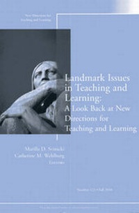 Enlarge image Cover: Landmark Issues in Teaching and Learning: No. 123 - Jossey-Bass