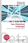 Cover: Sass (Stylesheet Language) - Betascript Publishing