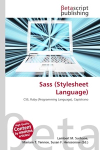 Enlarge image Cover: Sass (Stylesheet Language) - Betascript Publishing