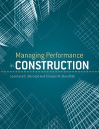 Enlarge image Cover: Managing Performance in Construction - Wiley