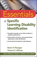 Cover: Essentials of Specific Learning Disability Identification - Wiley
