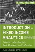 Cover: Introduction to Fixed Income Analytics - Wiley