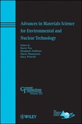 Cover: Advances in Materials Science for Environmental and Nuclear Technology - Wiley